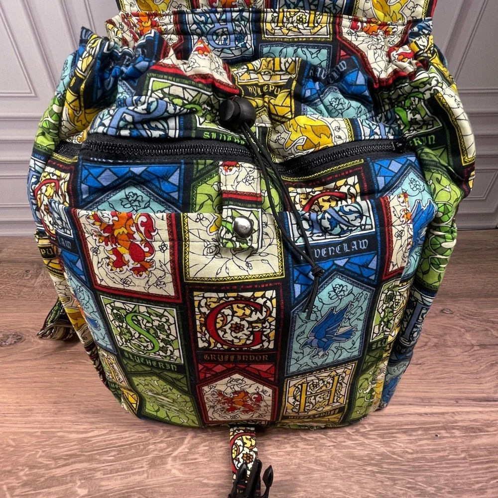 Lara Howe Designs Handmade Harry Potter Hogwarts Backpack with Gryffinoor Patch